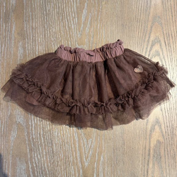 Souris Mini Brown Tulle Skirt 6-9m - Picture 1 of 2